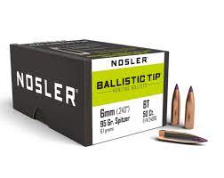 NOSLER BALLISTIC TIP 6,5 140 GR. CONF. DA 50 PZ.